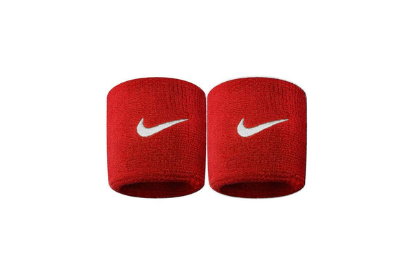 Nike Swoosh Wristband (Pack of 2) (Scarlet/White) (One Size)