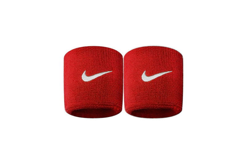 Nike Swoosh Wristband (Pack of 2) (Scarlet/White) (One Size)