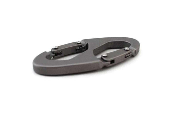 Outdoor 8 Shaped Aluminum Alloy Carabiner Multi Function Fast Hanging Buckle Carbon Gray