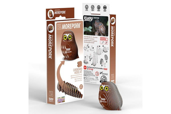 Eugy: Morepork - 3D Cardboard Model