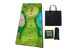 Putting Pitching Hitting Casual Golf Play Fun Game Set Chip Games Sticky Practice Golf Mat Set