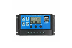 30a 12v/24v Lcd Display Pwm Solar Panel Regulator Charge Controller & Timer