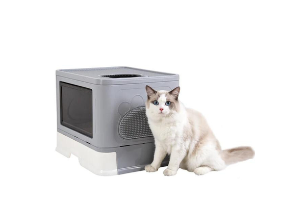 Stylish Cat Litter Box Enclosure With Portable Scoop Drawer