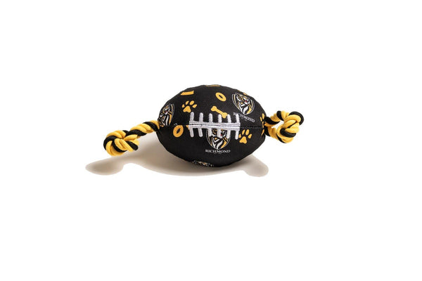 The Stubby Club Richmond Tigers AFL Themed Durable Dog Cat Pet Play Chew Toy