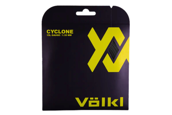 Volkl Cyclone Black 15L Gauge Tennis String 1.35mm (12 M Set)