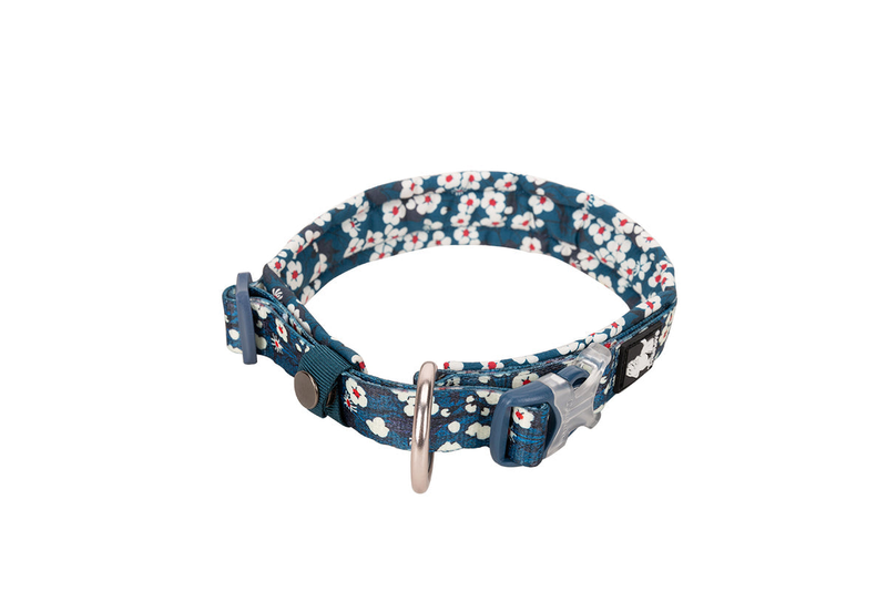 Floral Collar Saxony Blue L