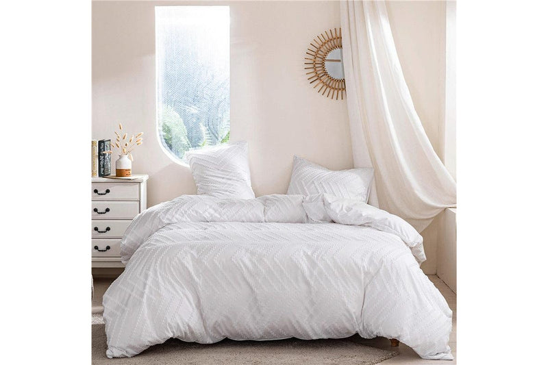 Elisa Gentle Breeze Washed Cotton Duvet Cover Set - NZ Stock
