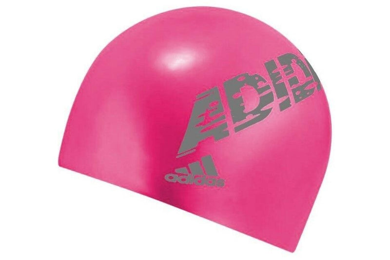 Adidas: Swim Cap Graphic - Pink/Dark Grey (Youth)