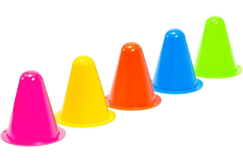 Mini Training Sports Cones Set of 5 - Assorted Colour