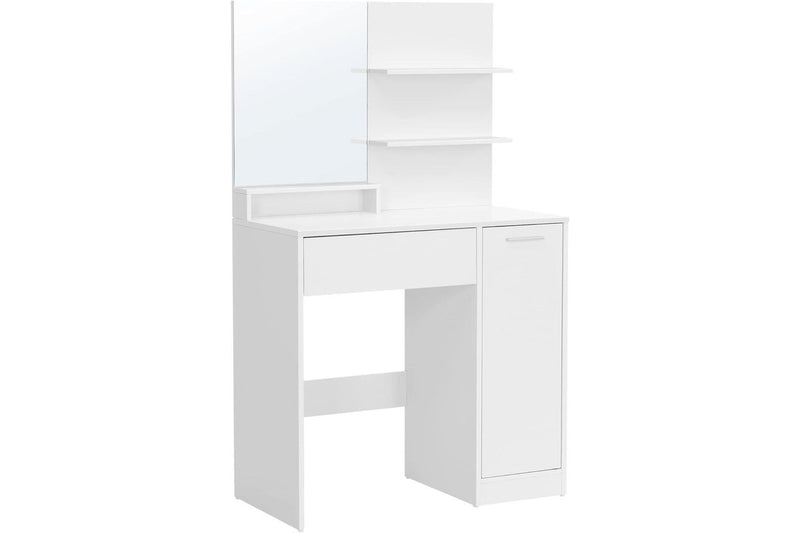 VASAGLE Dressing Table With Mirror - White