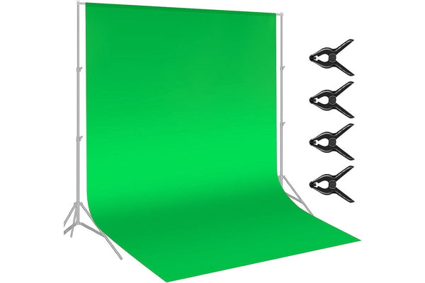 Green Chromakey Backdrop Screen 10x12ft 3x3.6m Photo Video Studio 4 Clamps Portraits Product Shooting