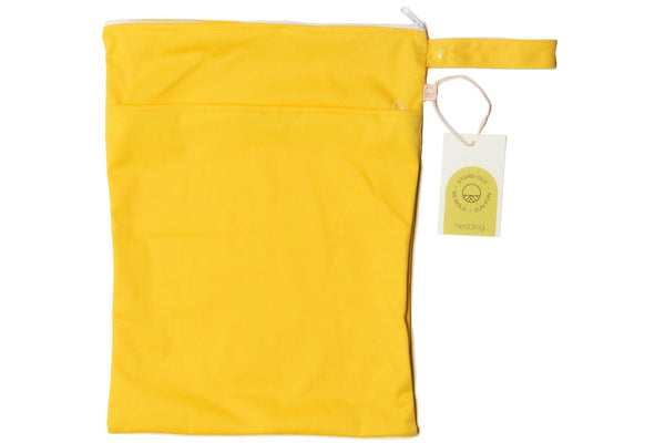 Nestling: Neon by Nestling Double Pocket Wet Bag - Sunshine