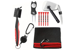 Golf Club Cleaning Kit Groove Cleaning Set Golf Accessories Red