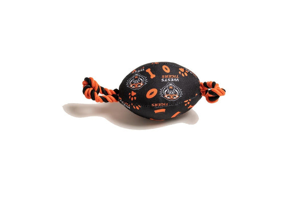 The Stubby Club Wests Tigers NRL Themed Durable Dog Cat Pet Play Chew Toy