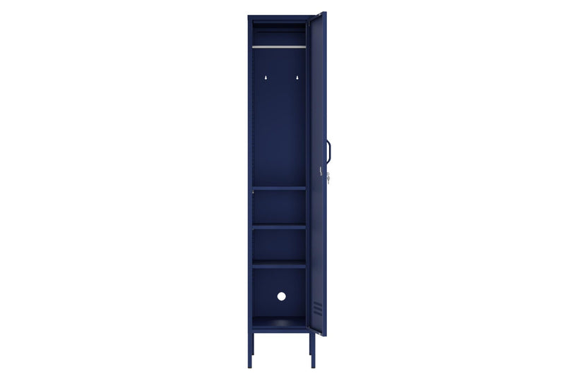 Fraser Country Milan Metal Locker Storage Cabinet - Navy Blue