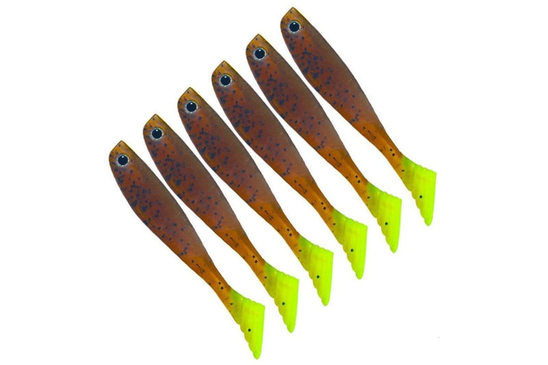 Pack Of 6 Hengjia t Tail Soft Bait For Freshwater Fishing 10cm 5.3g