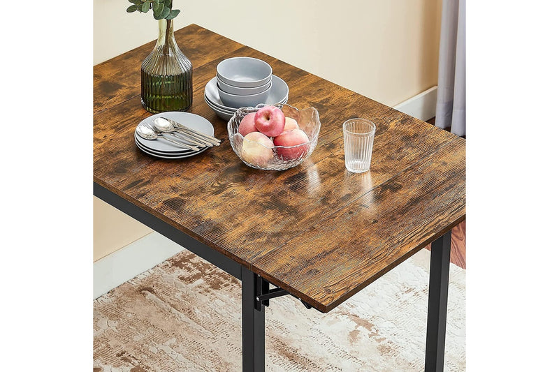 Vasagle : Folding Dining Table - Rustic Brown