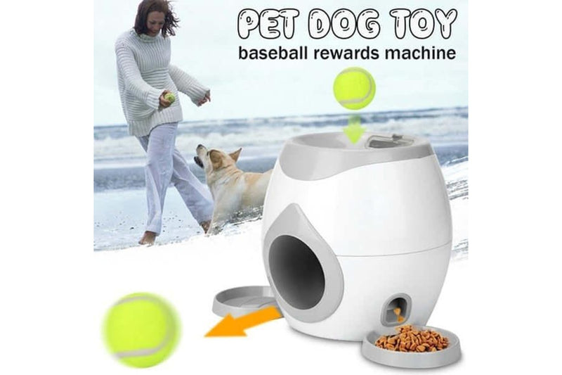 Fetch-N-Treat Dog Toy Tennis Ball Machine Fetch and Treat Toy