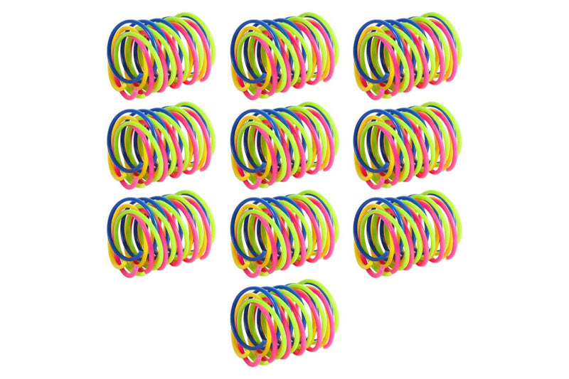 40Pcs Cat Spring Toys Colorful Cat Spiral Bouncy Toys Interactive Toys for Cats and Kittens