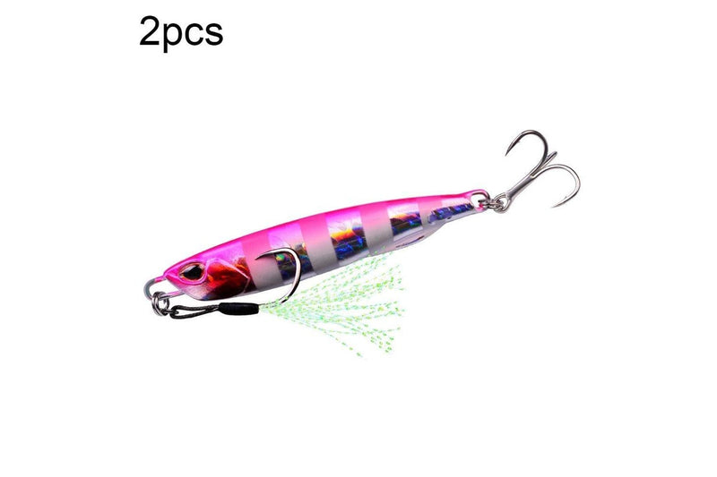 2 Metal Sea Fishing Bait 40g Simulation Proberos Lf103