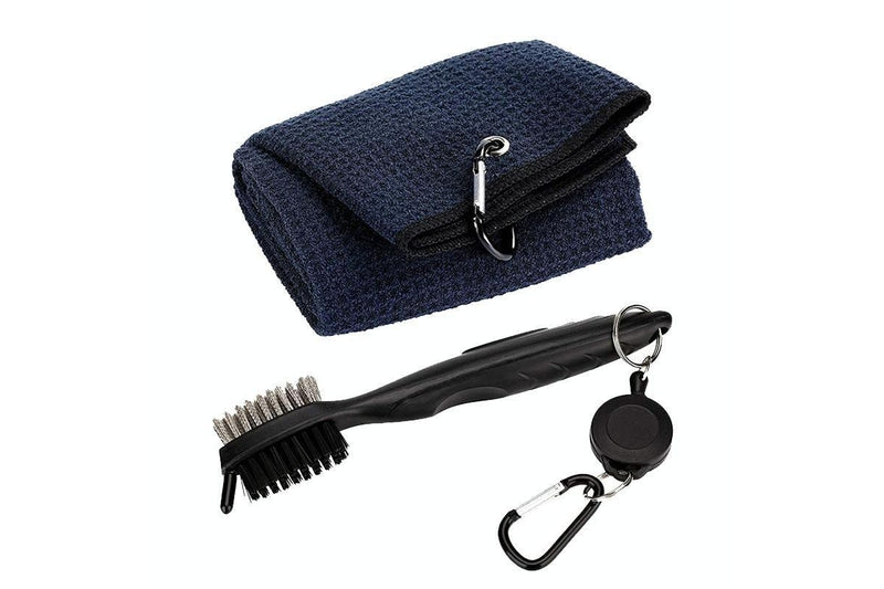 Hook Towel & Club Cleaning Brush Golf Set