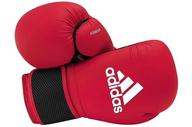 Adidas Hybrid 25 Boxing Gloves - Red / White - 14oz