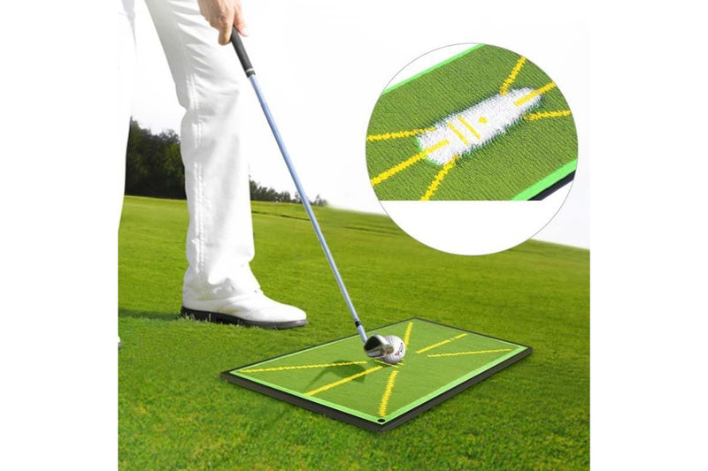 Djd038 Golf Batting Pad Swing Practitioner Beads Training Trace Detection Cushion - With 5 Sponge Balls