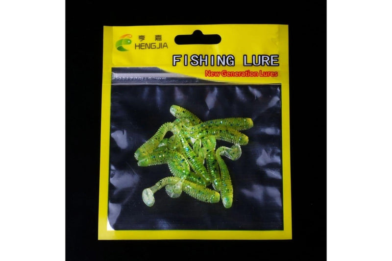 10 Soft Jigging Fishing Lures 5cm/0.6g Worm Swimbaits