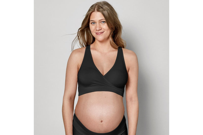 Medela: Keep Cool Sleep Maternity/Nursing Bra - Black (Large)