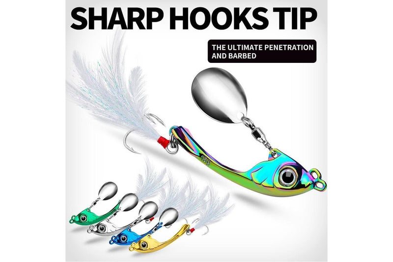 Long Casting Fishing Lures With Sequins And Vib Micro Tremor 13g