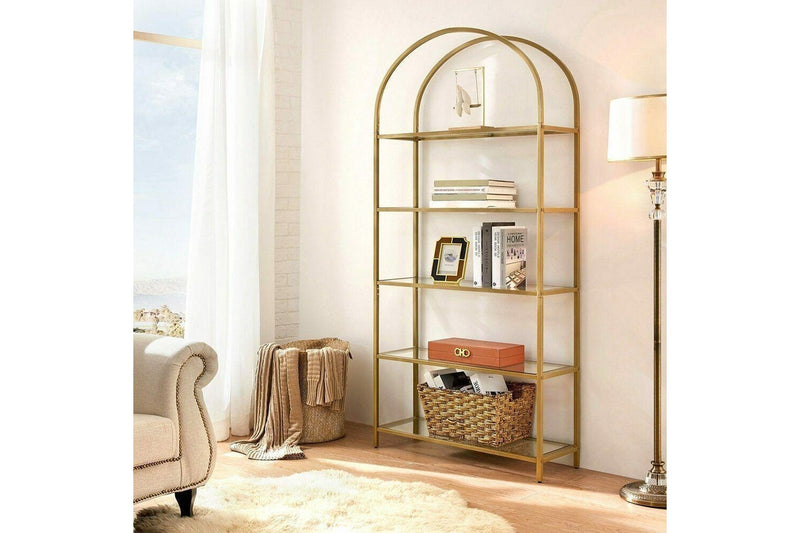 Vasagle 5-Tier Arch Glass Storage Shelf