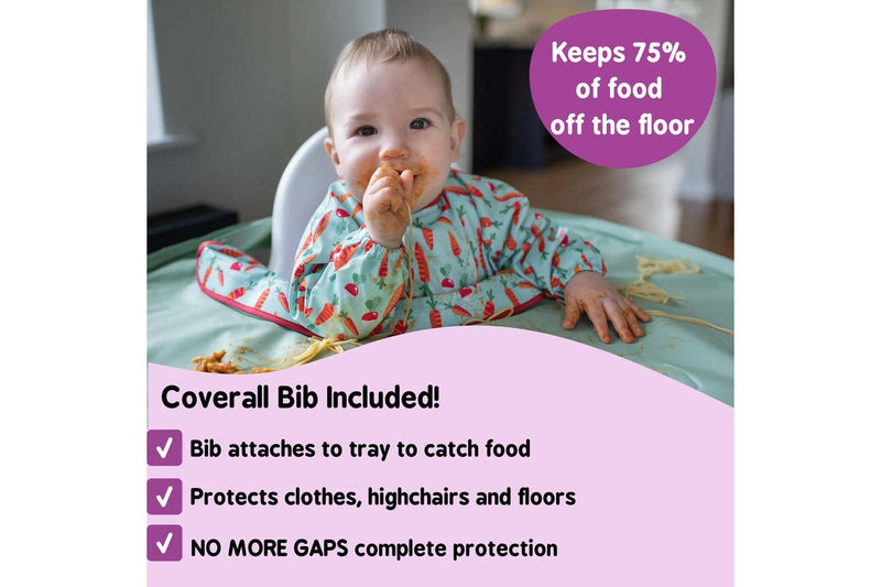 Tidy Tot: Bib & Tray Kit - Sage Green