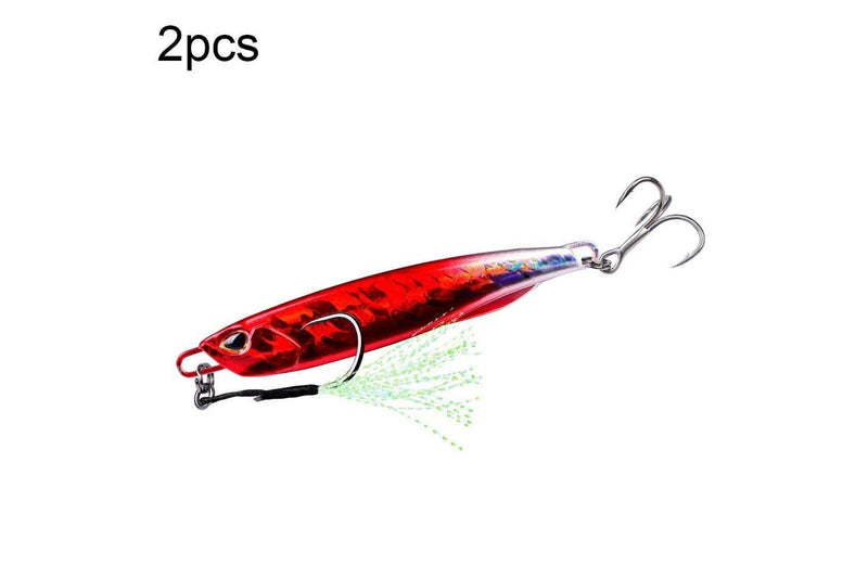 2 Piece Metal Sea Fishing Bait 50g Simulation Lf103 Proberos