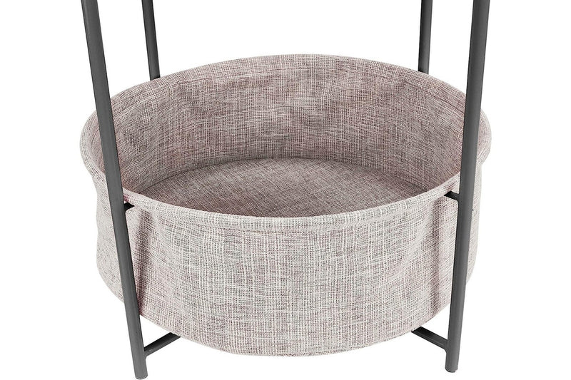 Basics Round Storage Side Table - NZ Stock