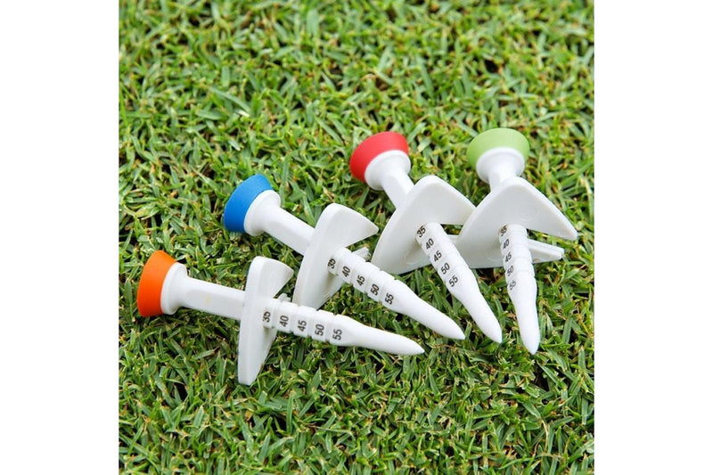 4Pcs /Box Qt022 Golf Tee Adjustable Limit Aiming Assist 77Mm Tee Length