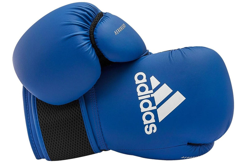 Adidas Hybrid 25 Boxing Gloves - Blue / White - 12oz