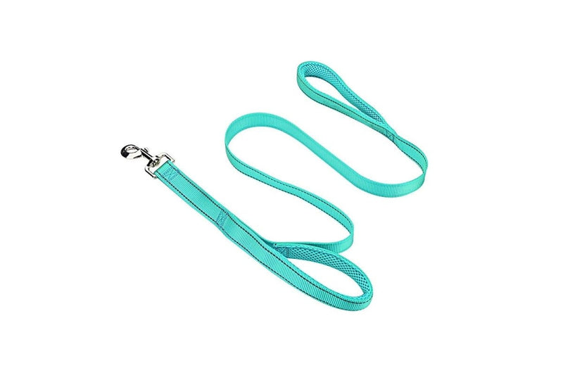 Double Handle Design Nylon Reflective Dog Leash