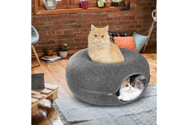 PETSWOL Cat Caves for Indoor Cats - Grey