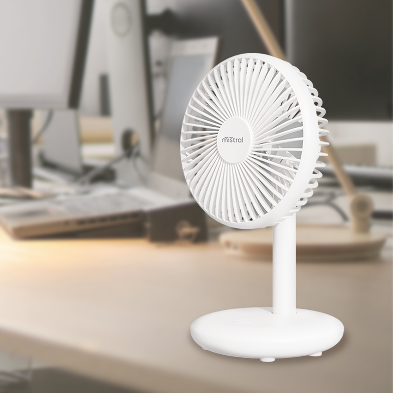 Mistral 15cm Rechargeable Table Fan