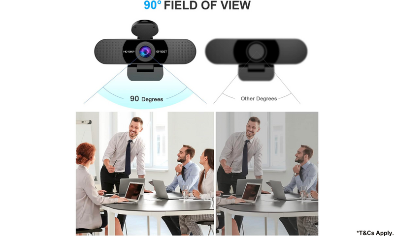 eMeet 1080P Webcam with Microphone