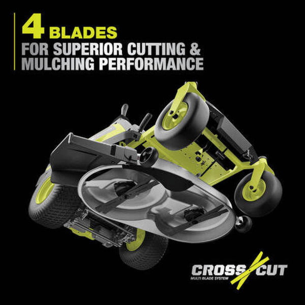 Ryobi 42” Ride-On Mower Crosscut Blades RRLM9 - 2 Pack