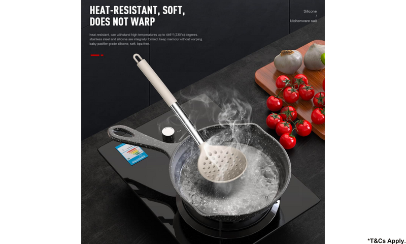 Oannao Silicone Heat Resistant Kitchen Utensils - Khaki