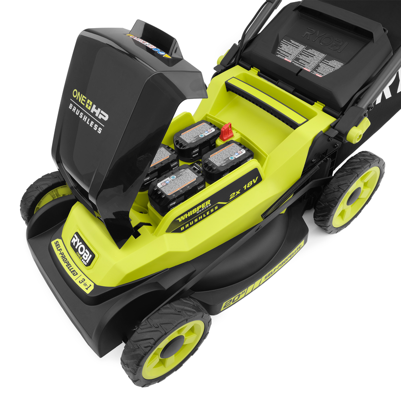 Ryobi 2x18V ONE+ HP 51cm 20” Brushless Self-Propelled Lawn Mower - Tool Only