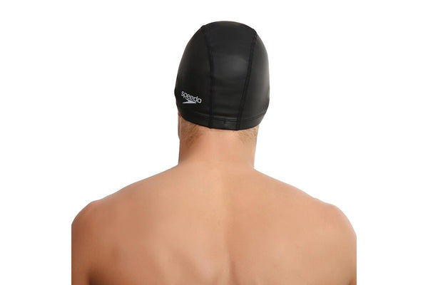 Speedo Unisex Adult Pace Swim Cap (Black) (One Size)