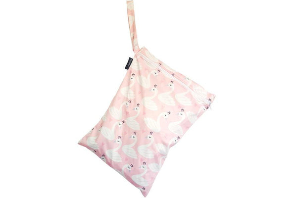 Mum 2 Mum: Wet Bag - Swans/Pink (2 Pack)