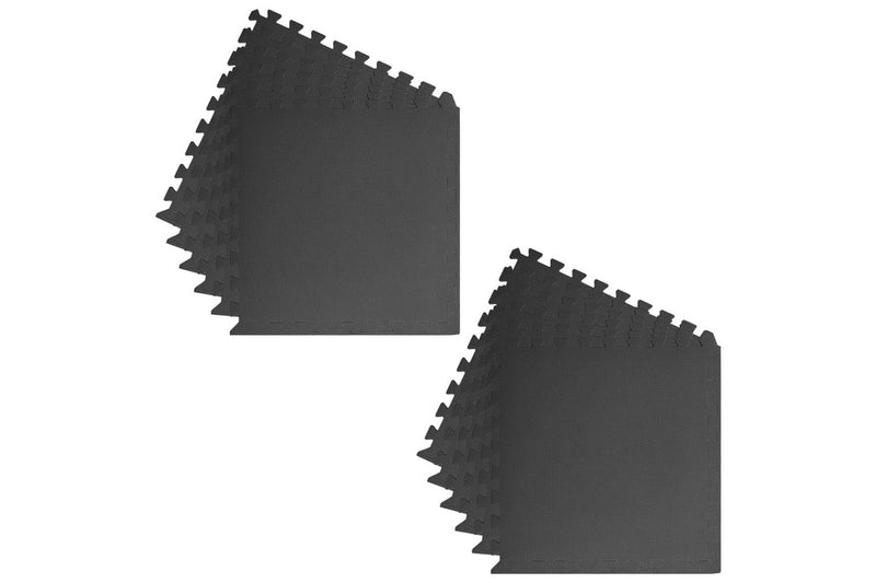 Floor Mats 12 Pcs 4.32 MÃ¢Â² Eva Foam Black