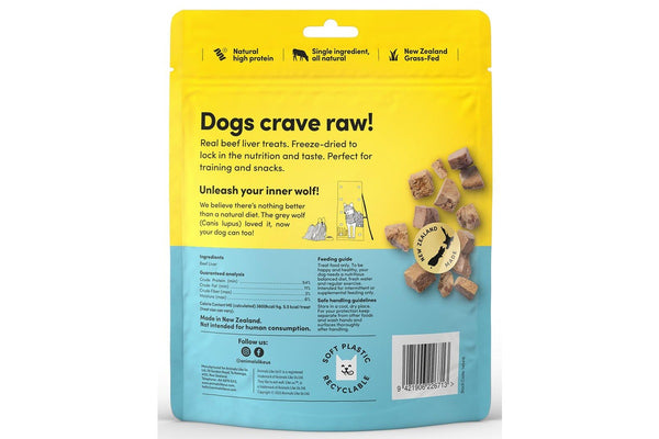 Animals Like Us: Grass-Fed Beef Liver Freeze-Dried Raw Dog Treats (85g)