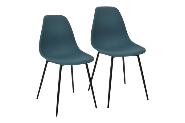 Fraser Country Set of 2 Gustav Dining Chair - Blue