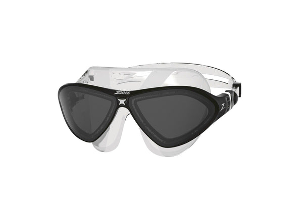 Zoggs Unisex Adult Mask SNR Horizon Flex Swimming Goggles (Black/Clear) (One Size)