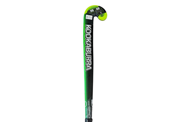 Kookaburra Fury M-Bow Medium Weight Wood Field Hockey Stick 32 Inch Green Black